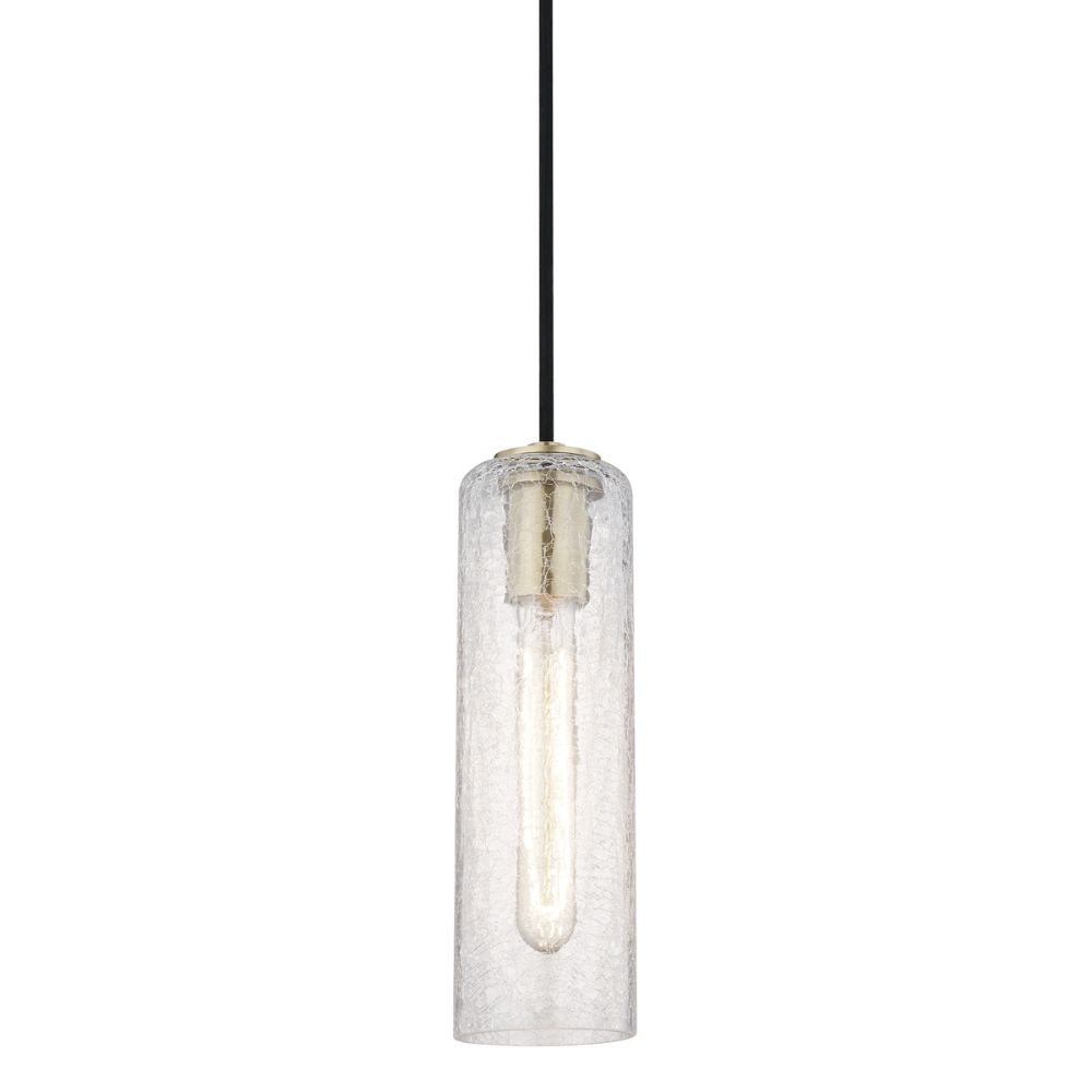 Mitzi by Hudson Valley H222701-AGB Skye 1 Light Pendant in Aged Brass
