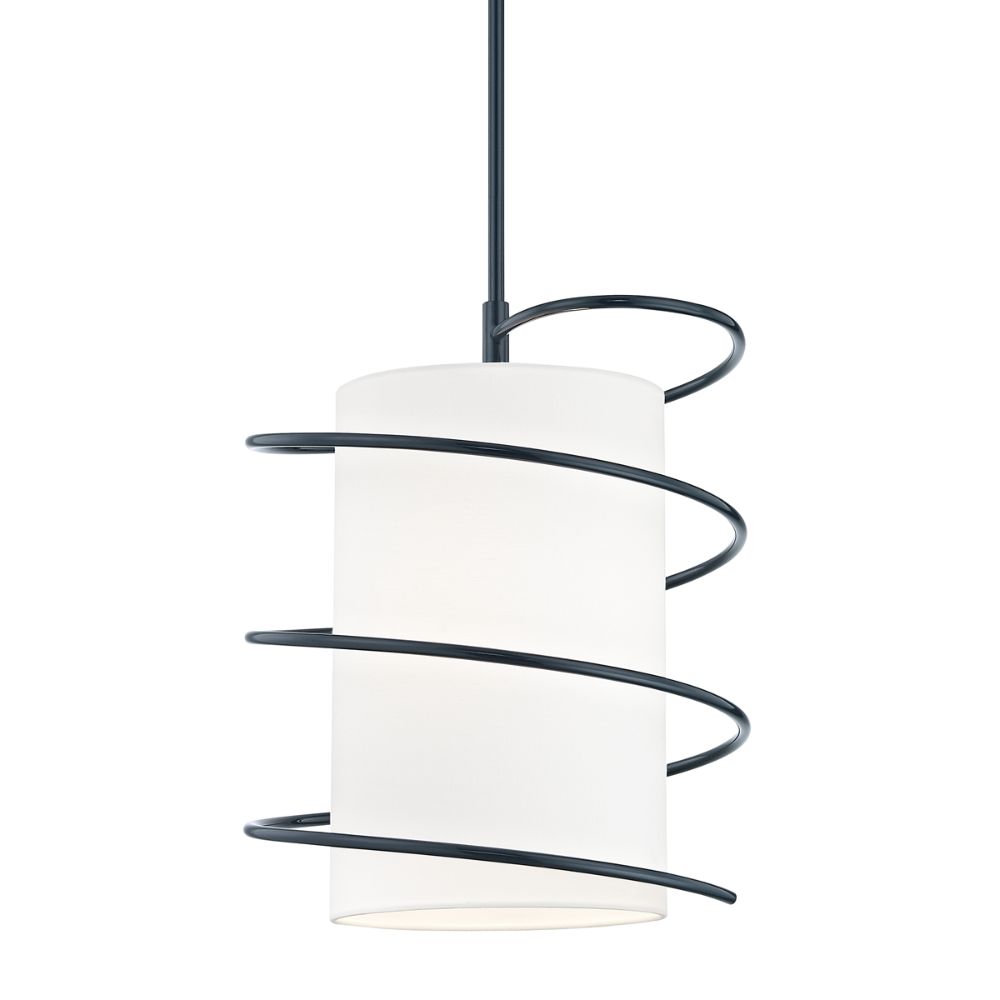 Mitzi by Hudson Valley H237701L-NVY Carly 1 Light Large Pendant in Navy