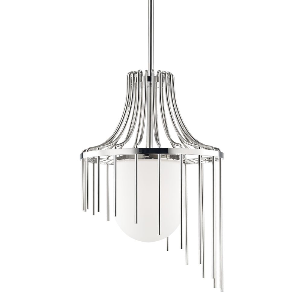 Mitzi by Hudson Valley H266701L-PN Kylie 1 Light Large Pendant in Polished Nickel