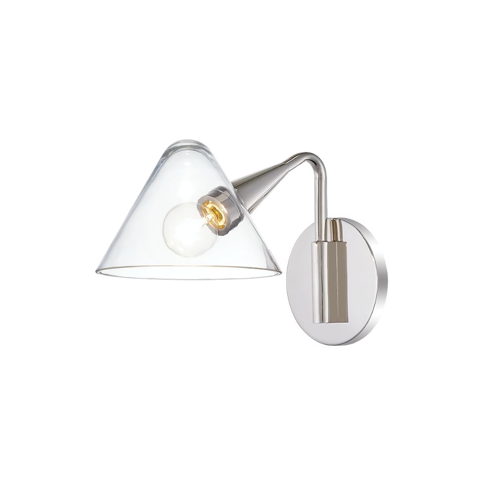 Mitzi by Hudson Valley Lighting H327101-PN Isabella Polished Nickel 1 Light Wall Sconce