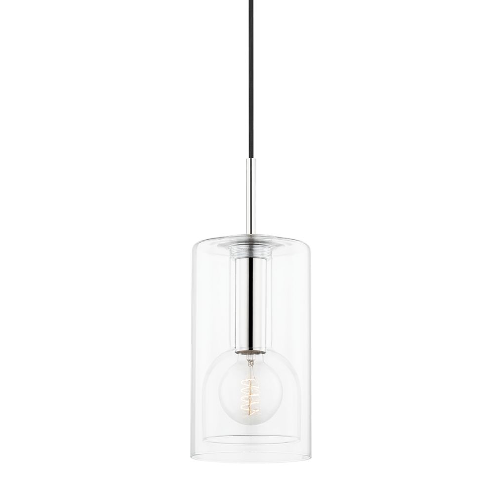 Mitzi By Hudson Valley H415701A-PN 1 Light Pendant in Polished nickel
