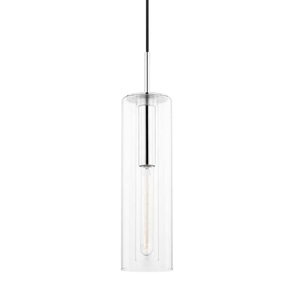 Mitzi By Hudson Valley H415701B-PN 1 Light Pendant in Polished nickel