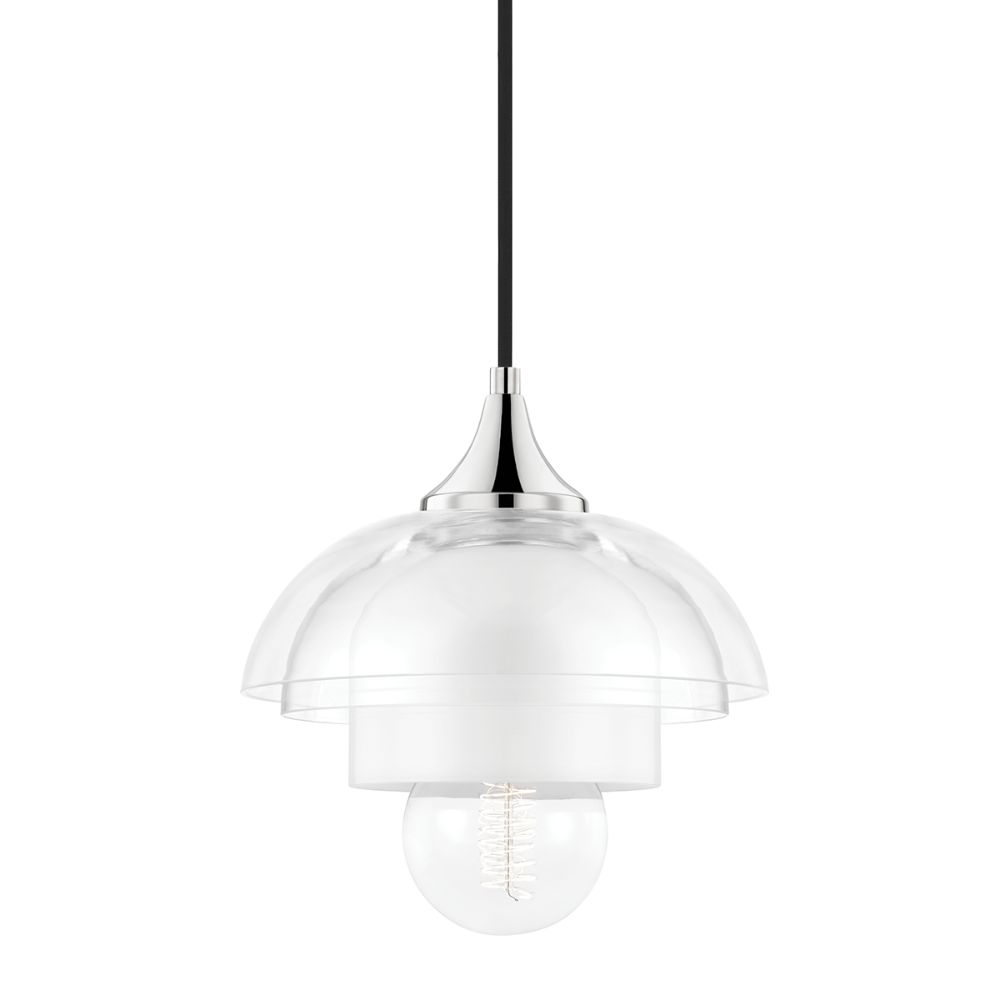 Mitzi by Hudson Valley H429701-PN 1 LIGHT PENDANT in Polished Nickel