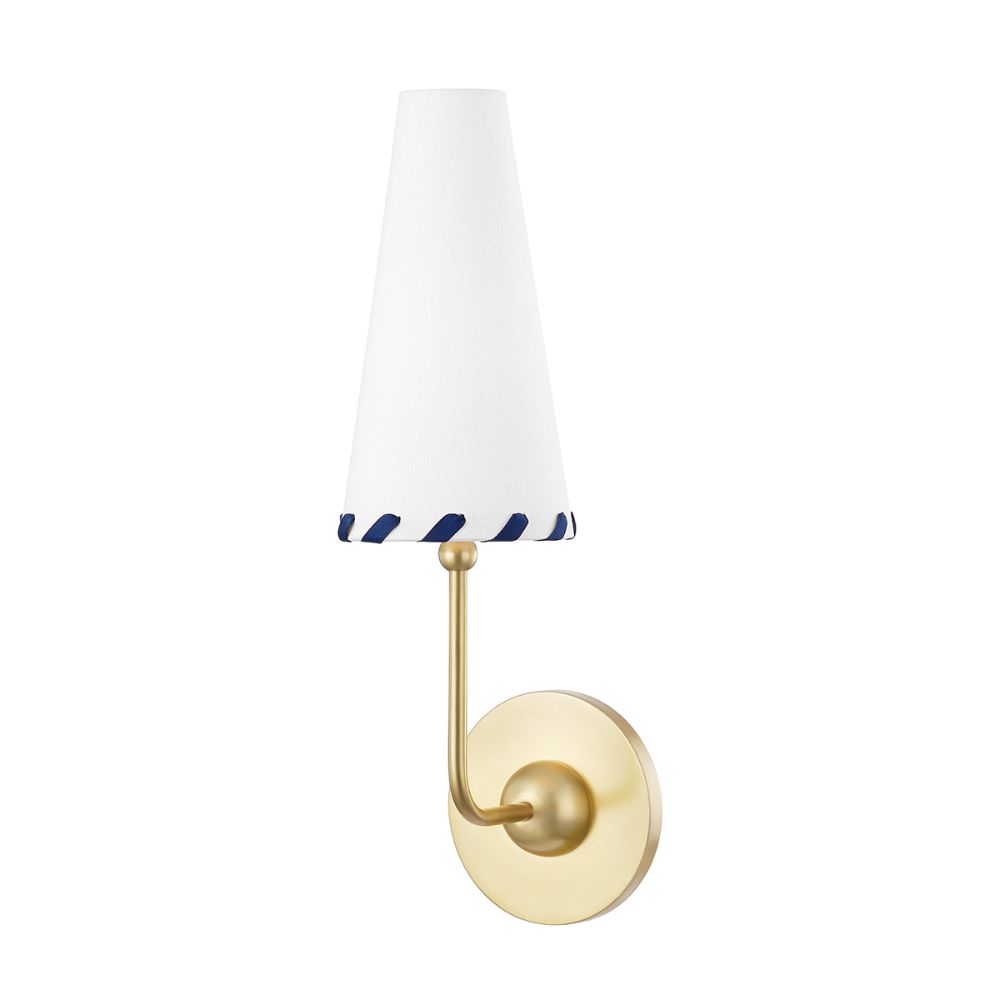 Mitzi by Hudson Valley H436101-AGB 1 LIGHT WALL SCONCE in Aged Brass