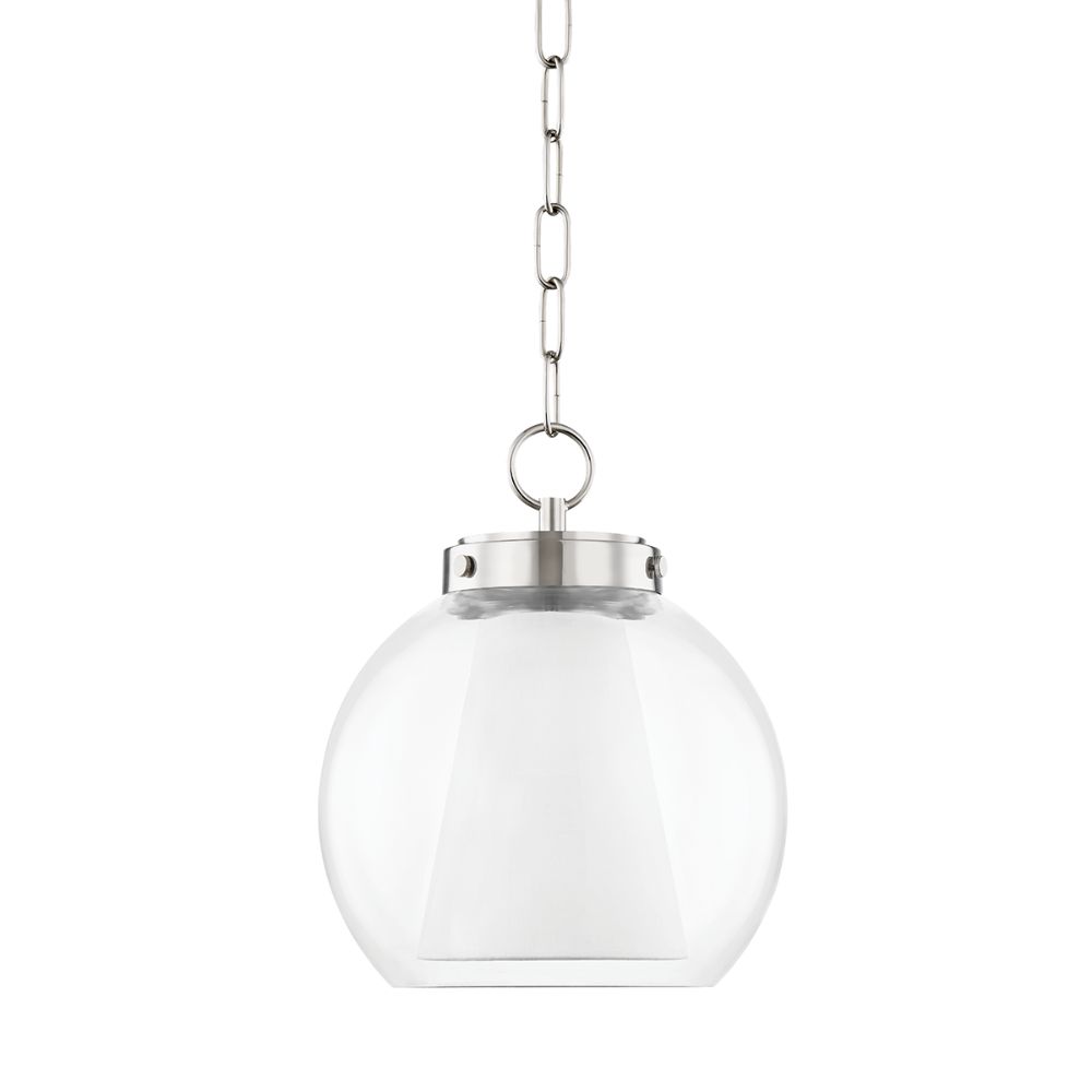 Mitzi by Hudson Valley H457701S-PN 1 LIGHT SMALL PENDANT in Polished Nickel