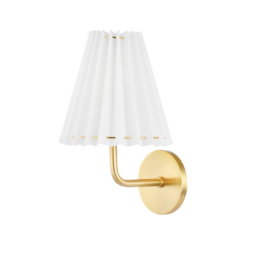 Mitzi by Hudson Valley, Demi H476101A-AGB, 1 Light Wall Sconce, Aged Brass