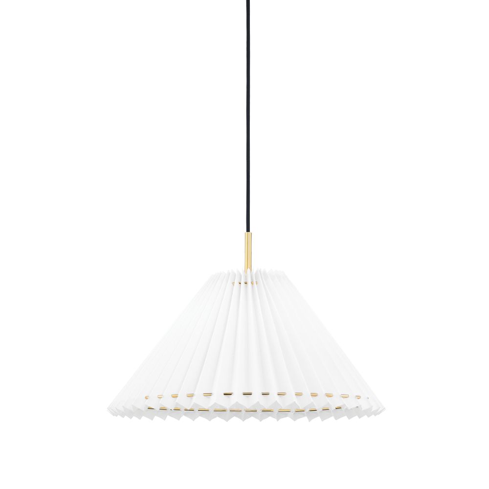Mitzi by Hudson Valley Lighting H476701S 1 Light Small Pendant in Aged Brass