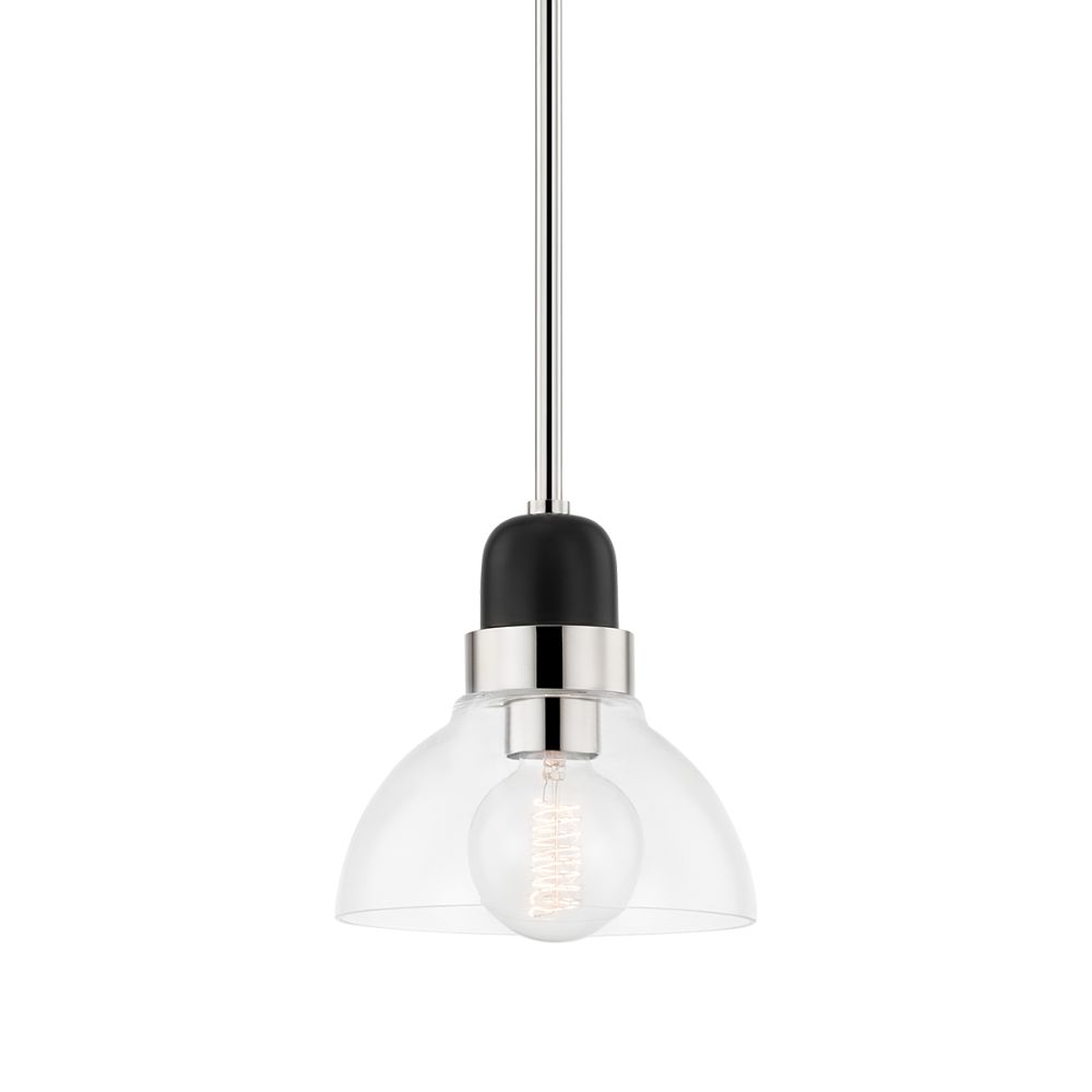 Mitzi by Hudson Valley Lighting H482701S-PN 1 Light Small Pendant in Polished Nickel