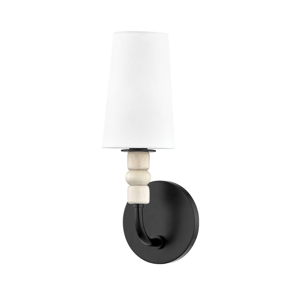 Mitzi by Hudson Valley Lighting H523101 1 Light Wall Sconce in Soft Black