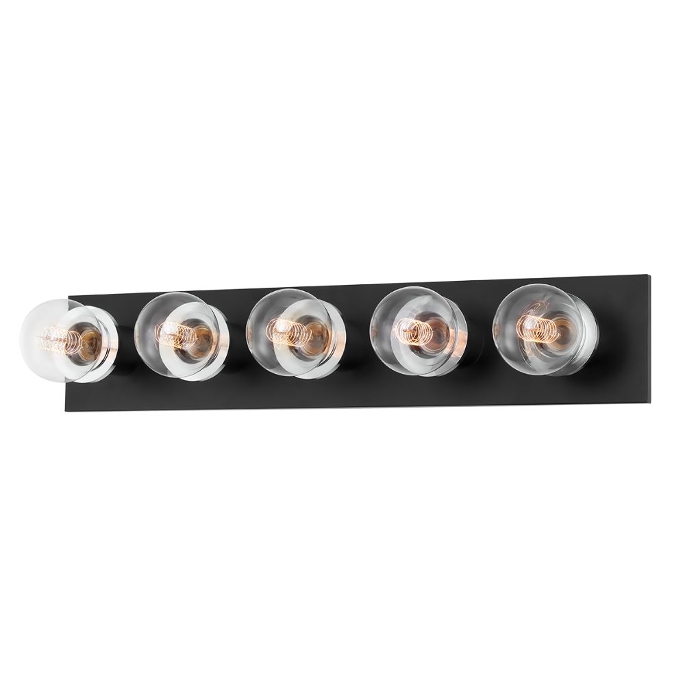 Mitzi by Hudson Valley Lighting H526305-PC/SBK 5 Light Bath & Vanity in Polished Chrome/soft Black