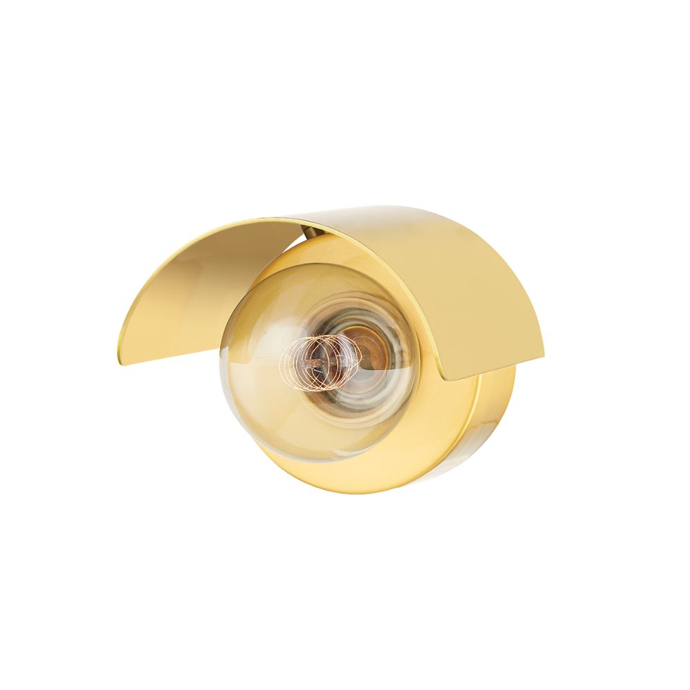 Mitzi by Hudson Valley H571101-AGB 1 Light Wall Sconce in Aged Brass