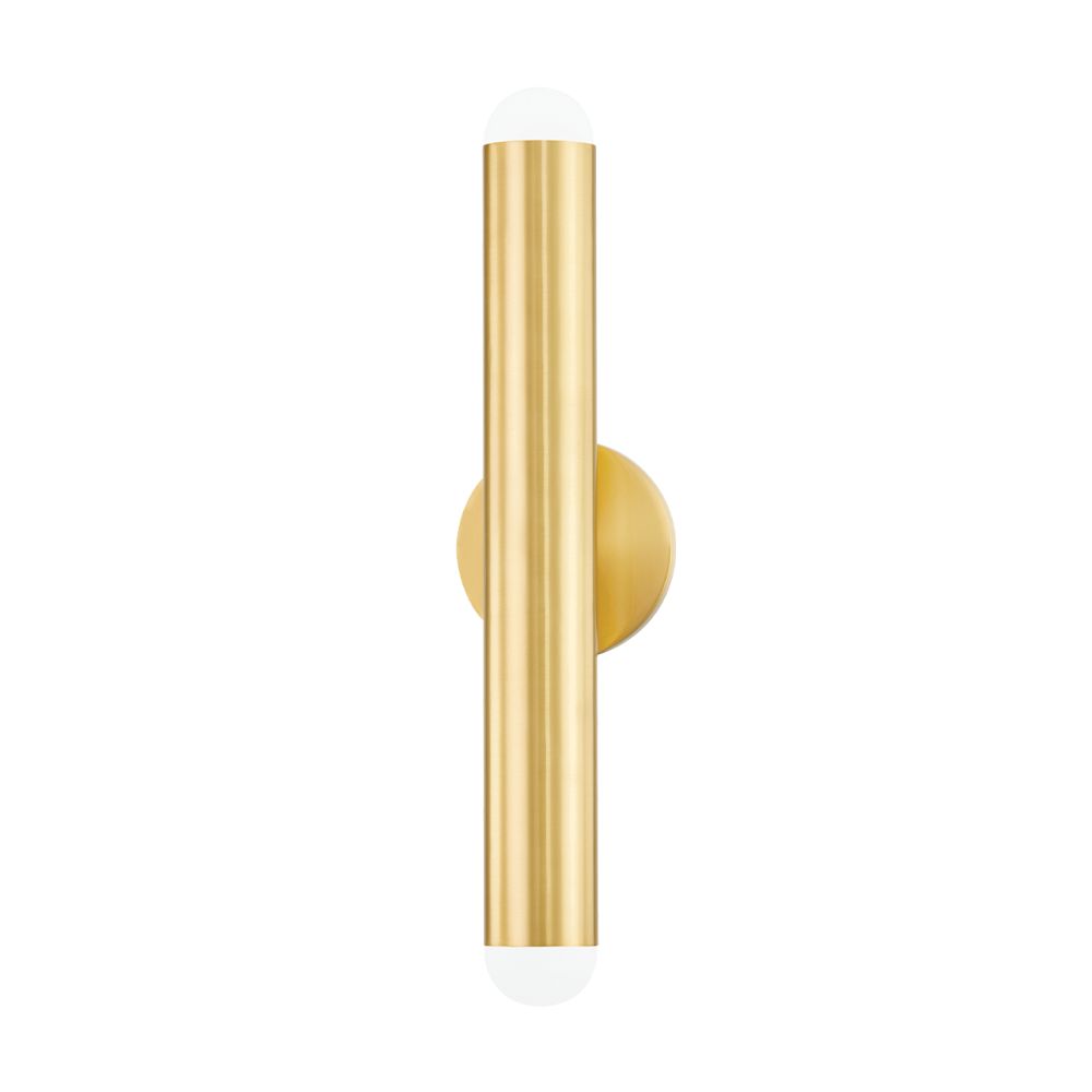 Mitzi by Hudson Valley Lighting H602102 2 Light Wall Sconce in Aged Brass