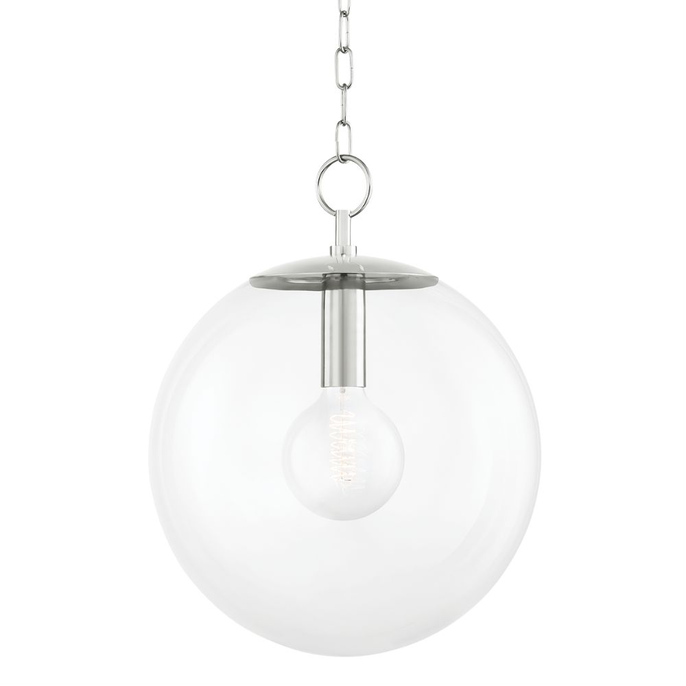 Mitzi by Hudson Valley Lighting H609701L 1 Light Large Pendant in Polished Nickel