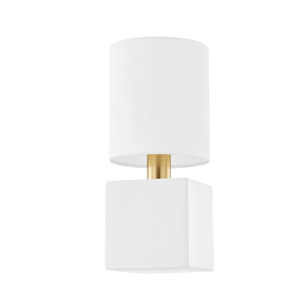 Mitzi H627101-AGB/CSW Joey 1 Light Wall Sconce in Aged Brass