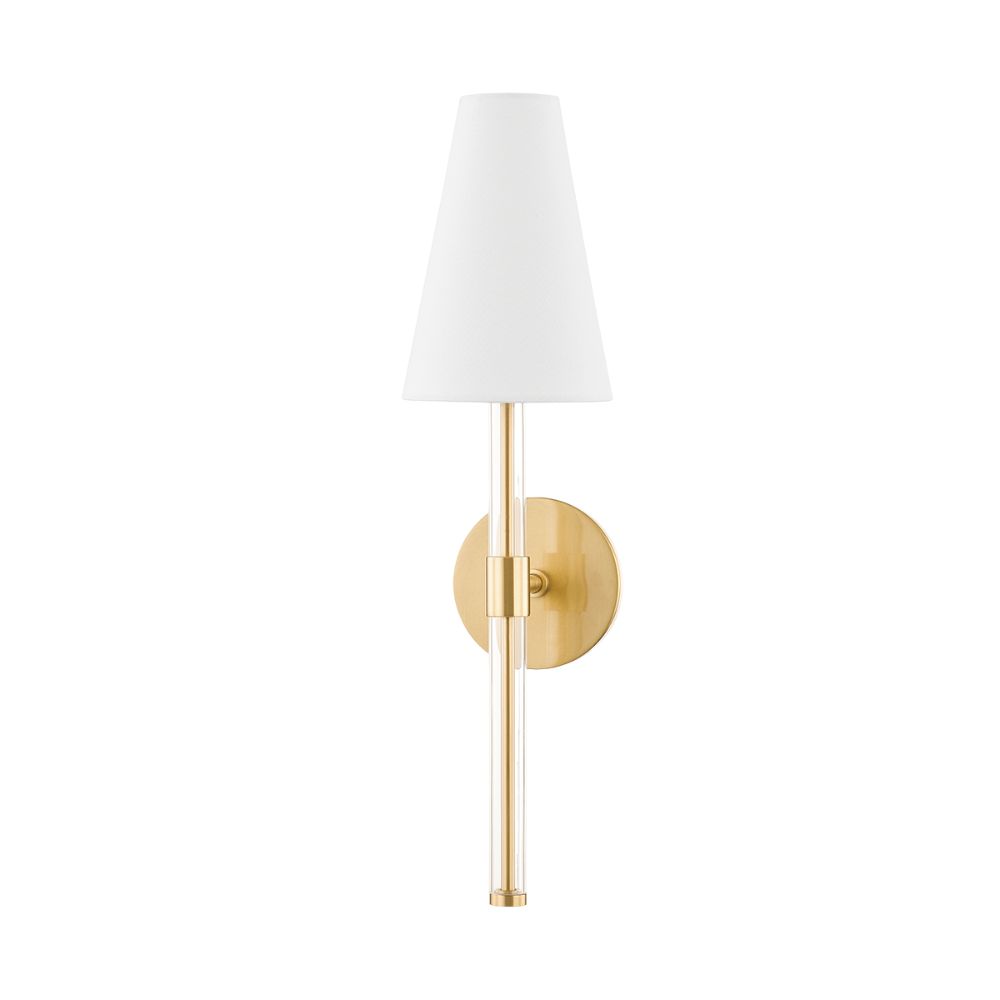Mitzi by Hudson Valley H630101-AGB 1 Light Wall Sconce in Aged Brass
