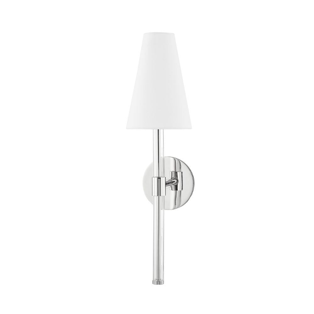 Mitzi by Hudson Valley H630101-PN 1 Light Wall Sconce in Polished Nickel