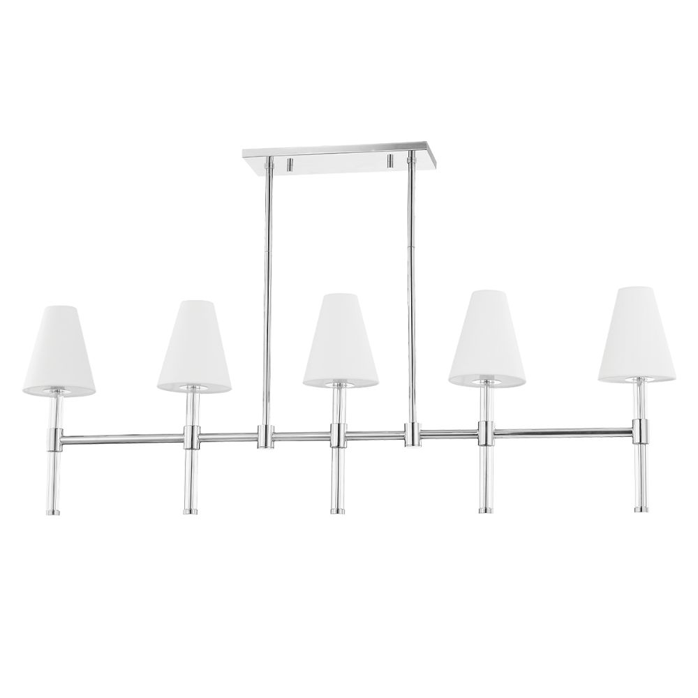 Mitzi by Hudson Valley H630905-PN 5 Light Island in Polished Nickel