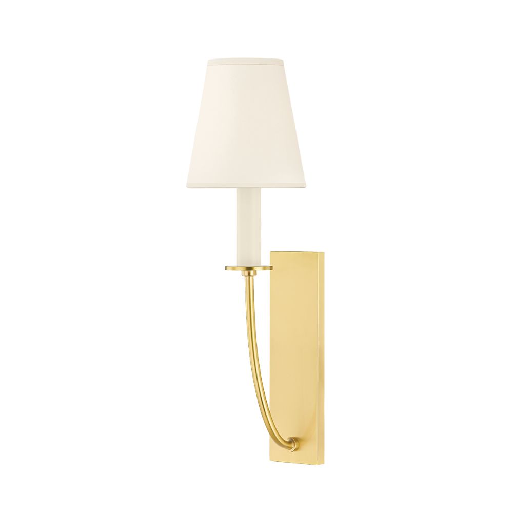 Mitzi by Hudson Valley H643101-AGB 1 Light Wall Sconce in Aged Brass