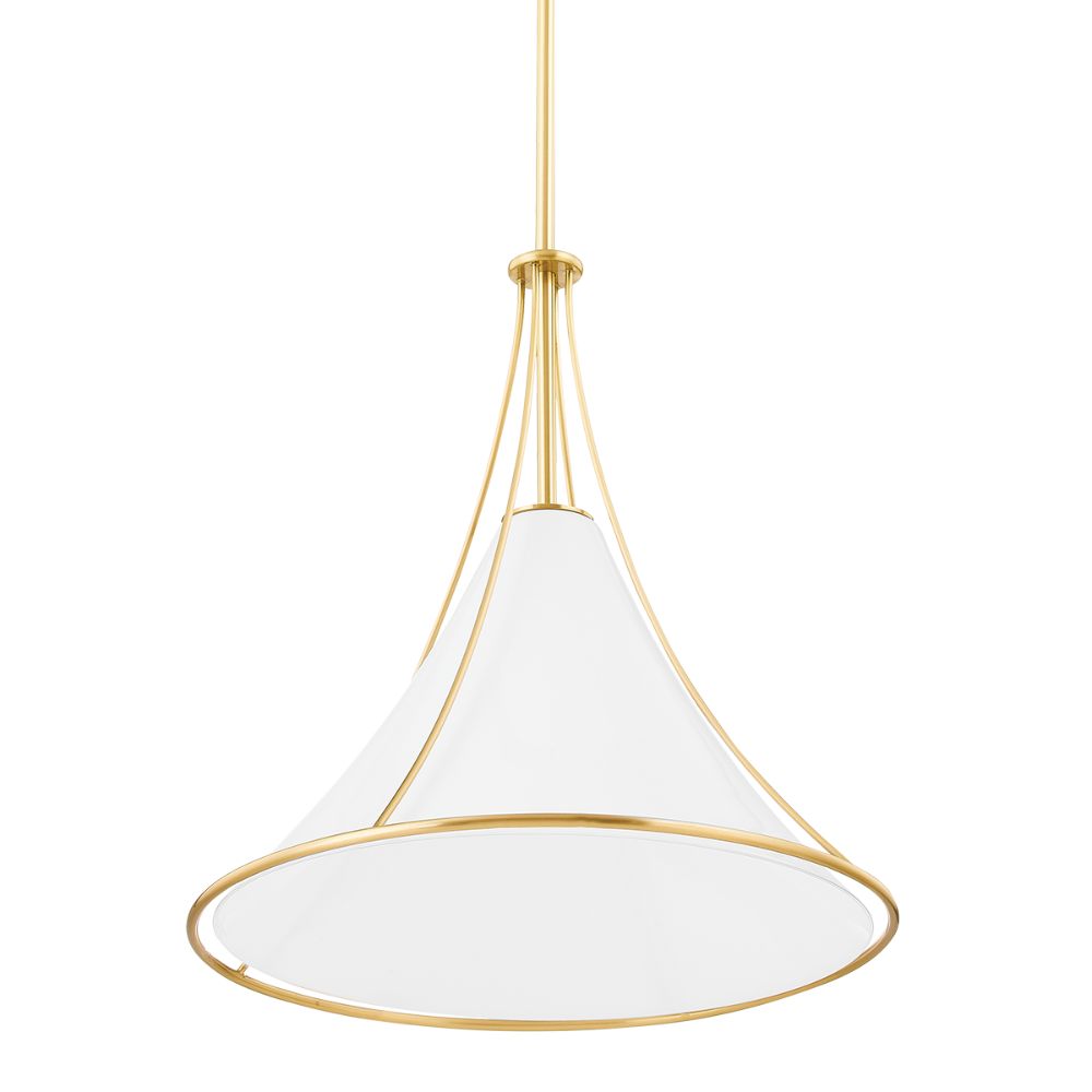 Mitzi by Hudson Valley H645701L-AGB 1 Light Large Pendant in Aged Brass