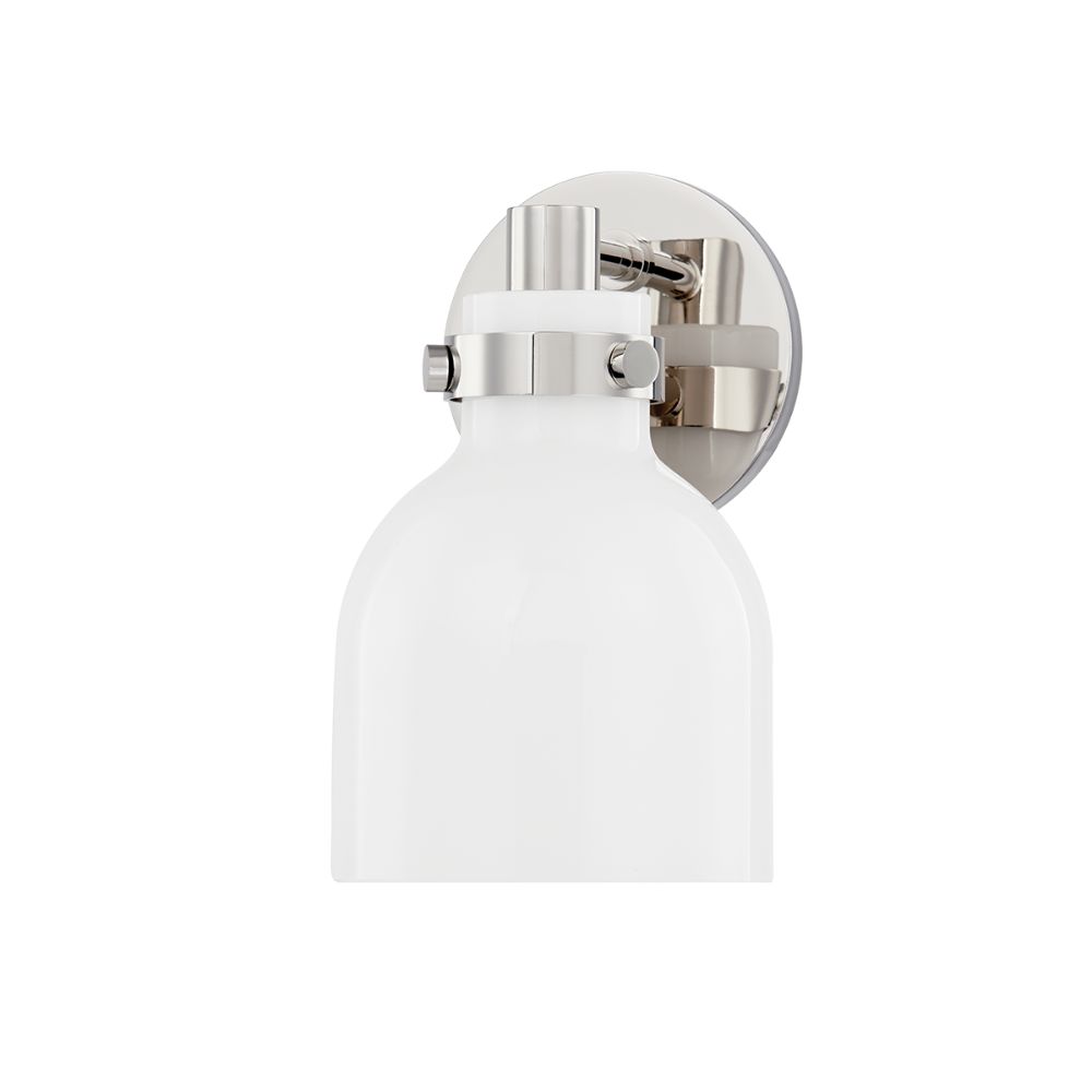 Mitzi by Hudson Valley H649301-PN 1 Light Bath Sconce in Polished Nickel