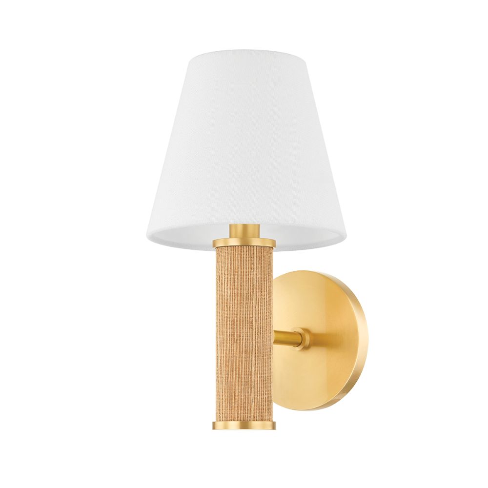 Mitzi H650101-AGB Amabella 1 Light Wall Sconce in Aged Brass