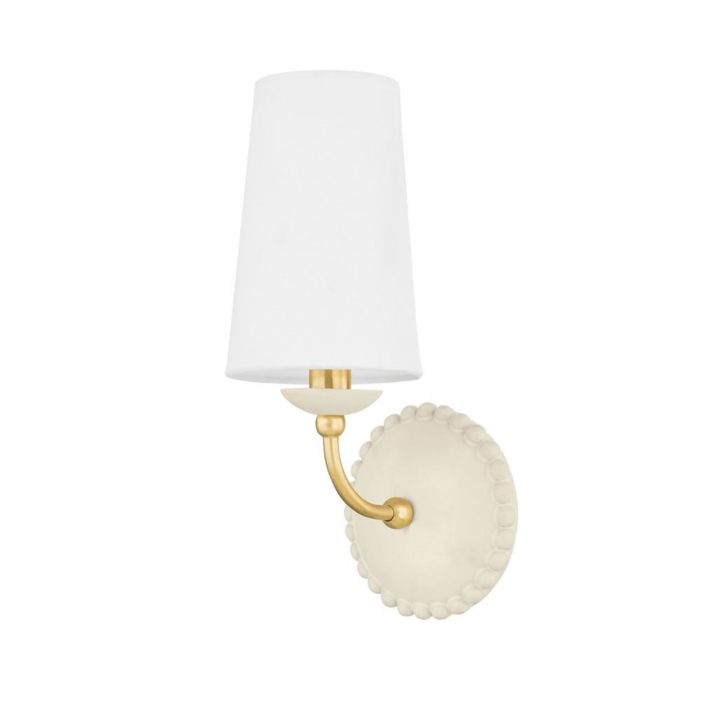Mitzi by Hudson Valley H663101-AGB/CAI 1 Light Sconce in Aged Brass