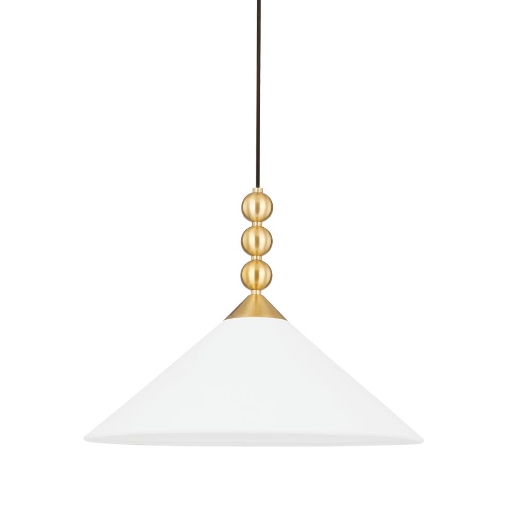 Mitzi by Hudson Valley Lighting H682701-AGB 1 Light Large Pendant in Aged Brass