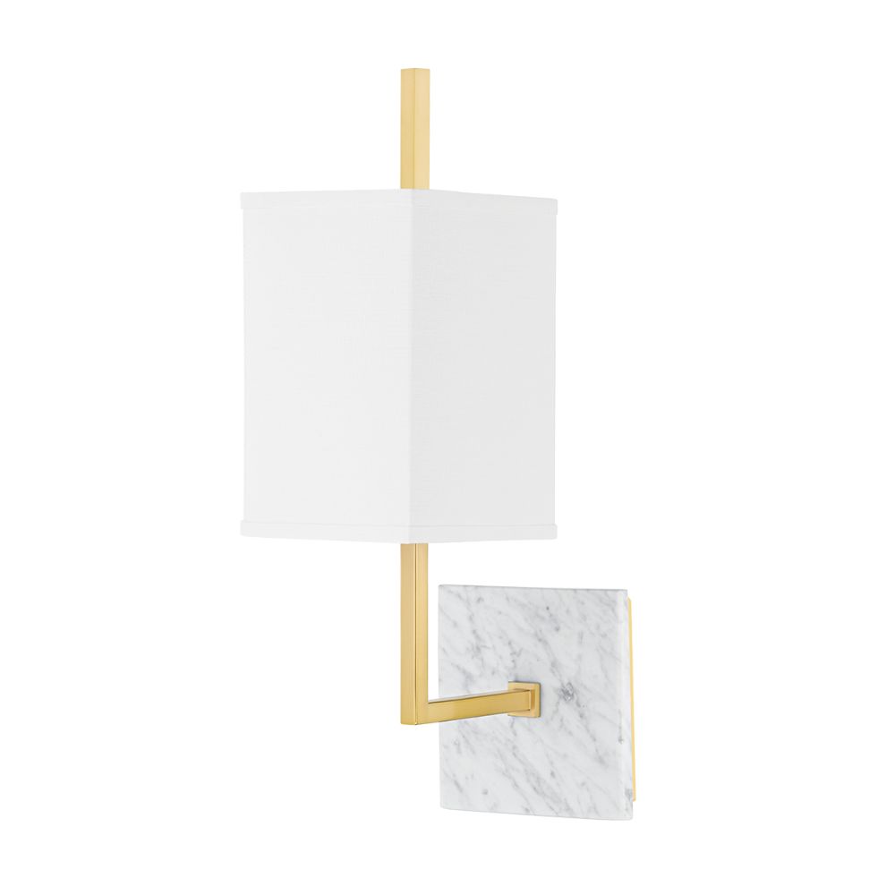 Mitzi by Hudson Valley H700101-AGB 1 Light Wall Sconce in Aged Brass