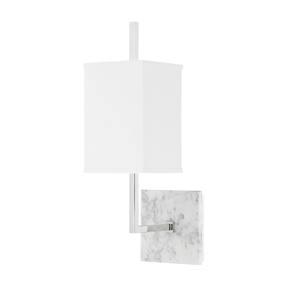 Mitzi by Hudson Valley H700101-PN 1 Light Wall Sconce in Polished Nickel