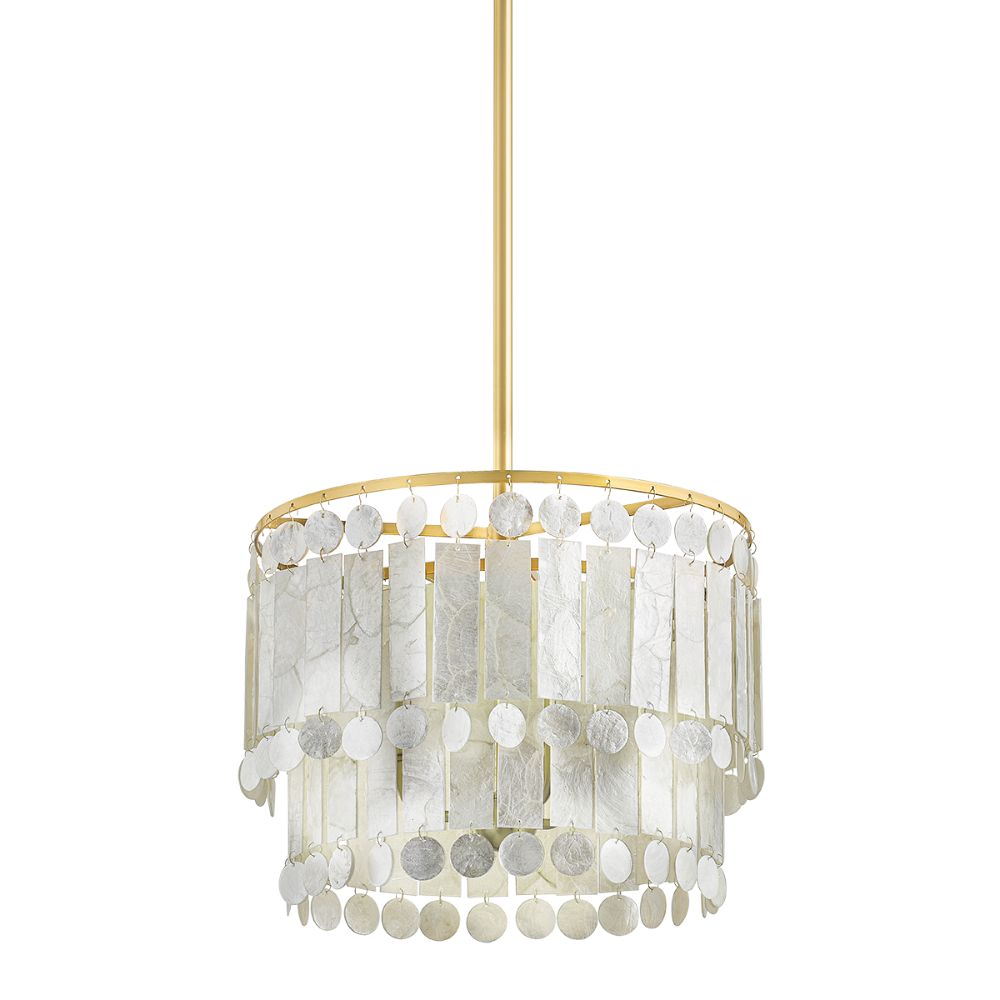 Mitzi by Hudson Valley Lighting H715803-AGB 3 Light Chandelier in Aged Brass