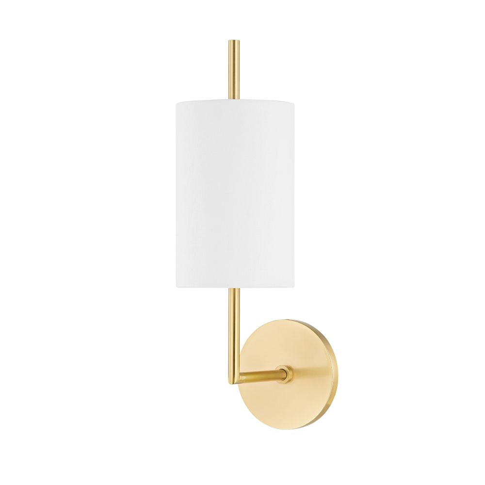 Mitzi by Hudson Valley H716101-AGB 1 Light Wall Sconce in Aged Brass