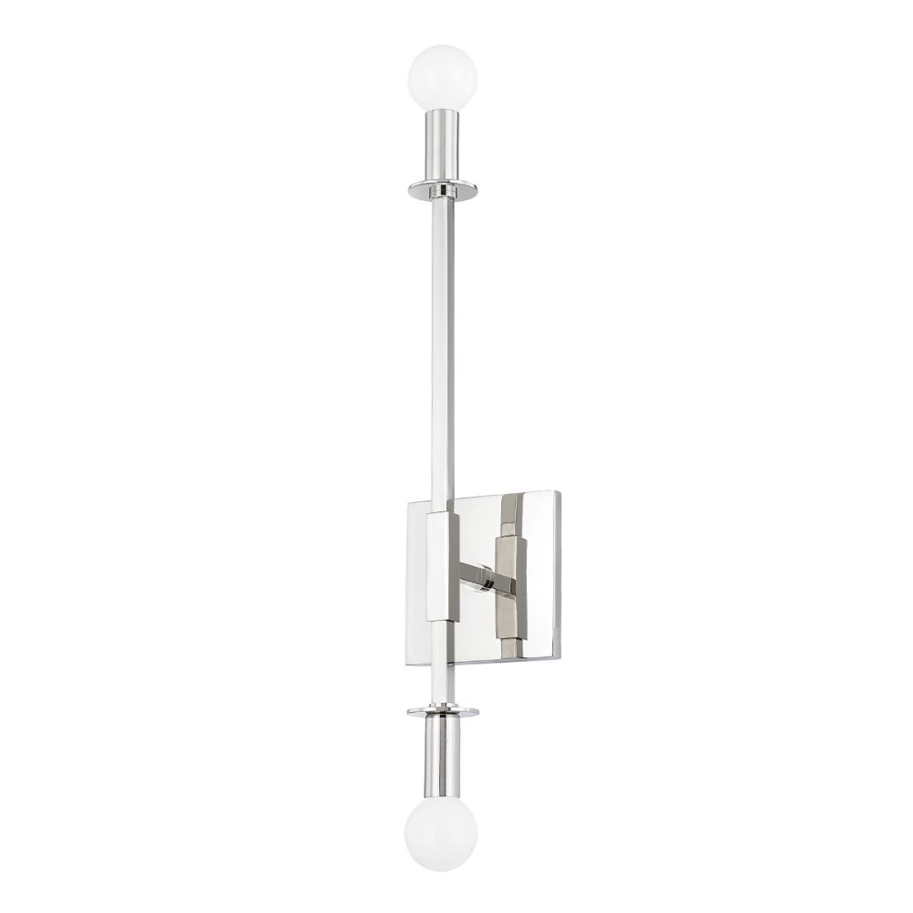 Mitzi H717102-PN Milana 2 Light Wall Sconce in Polished Nickel
