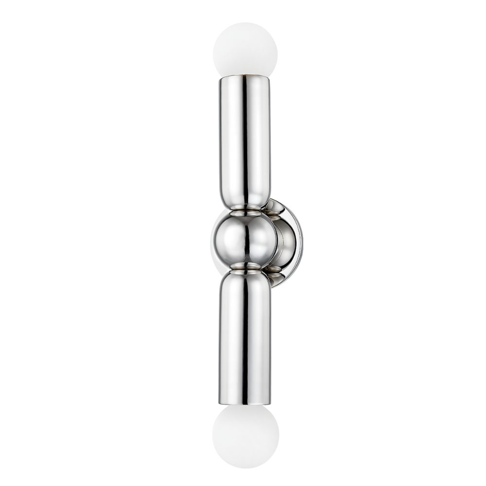 Mitzi H720102-PN Lolly 2 Light Wall Sconce in Polished Nickel