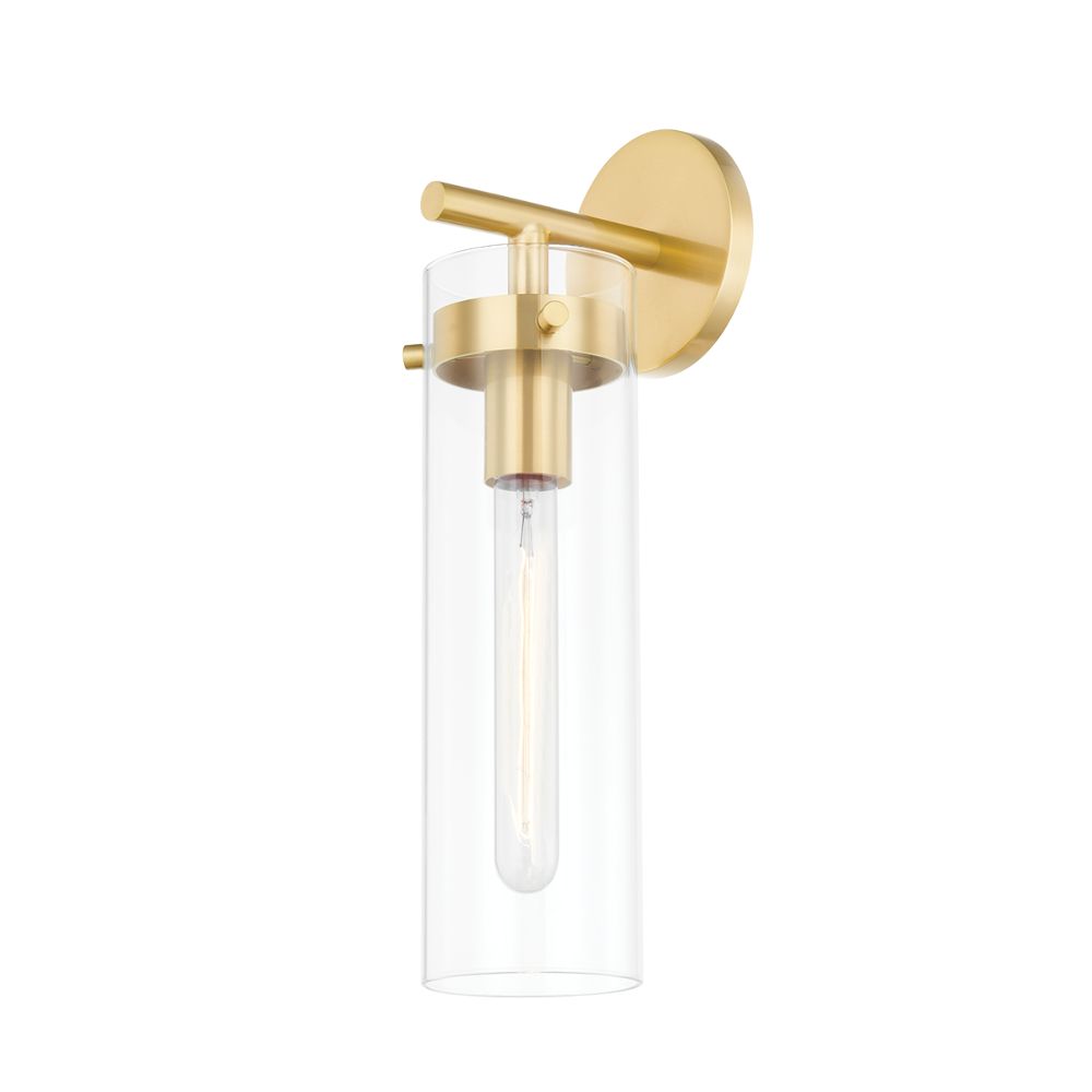 Mitzi H756101-AGB Haisley 1 Light Wall Sconce in Aged Brass