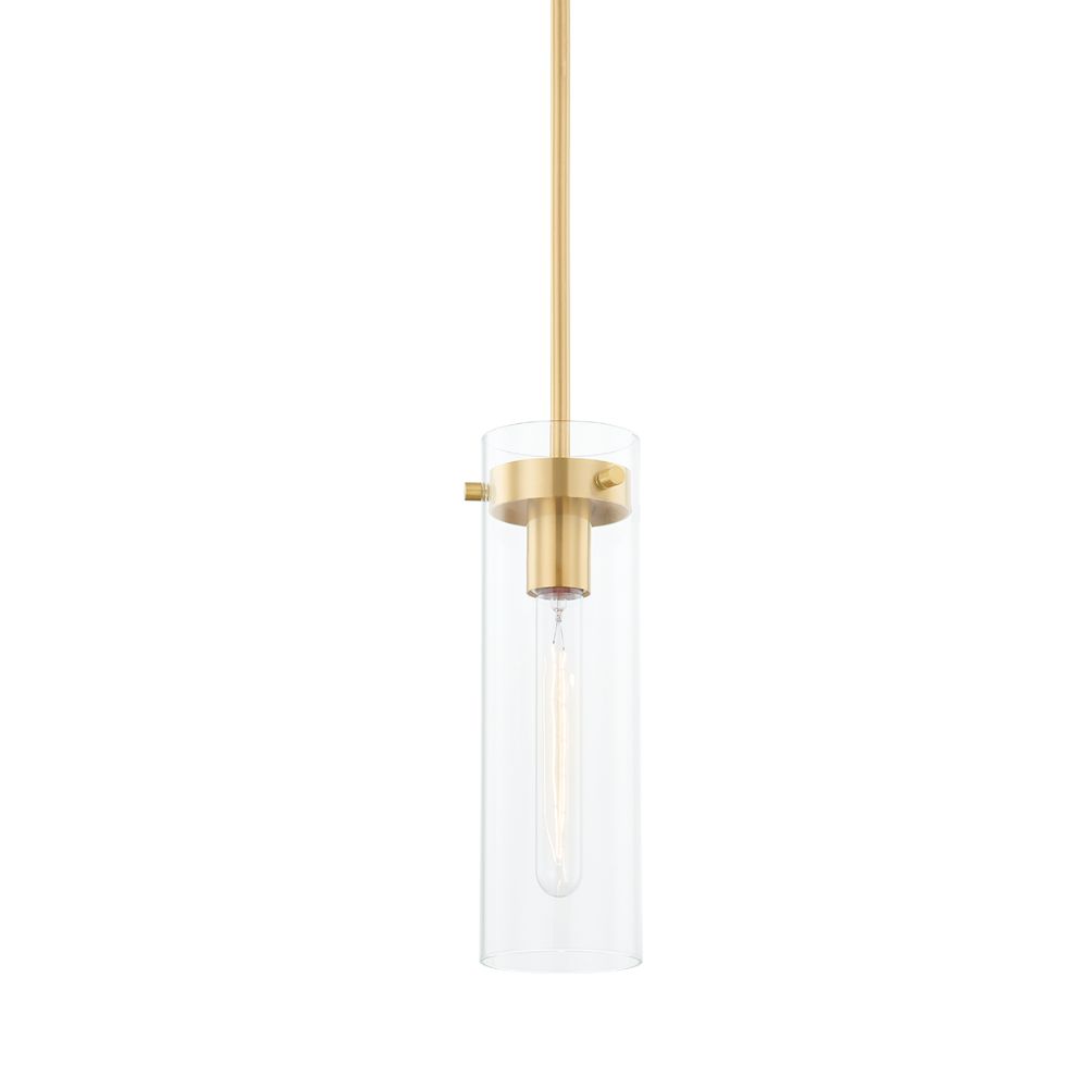 Mitzi H756701S-AGB Haisley 1 Light Pendant in Aged Brass