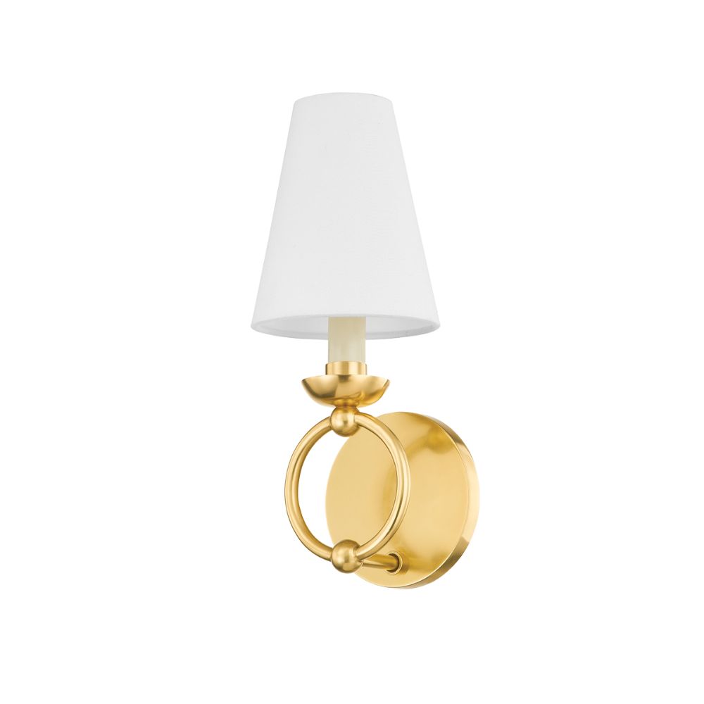 Mitzi by Hudson Valley H757101-AGB 1 Light Wall Sconce in Aged Brass