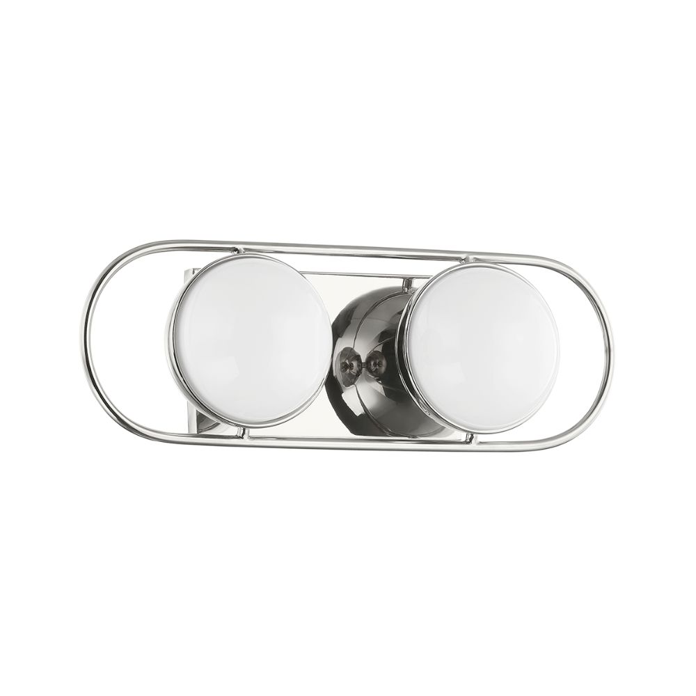 Mitzi by Hudson Valley H783302-PN 2 Light Bath Sconce in Polished Nickel
