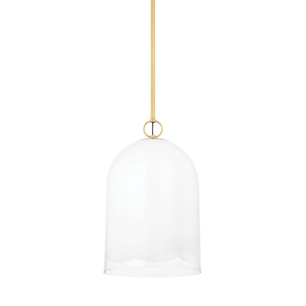 Mitzi by Hudson Valley H788701L-AGB 1 Light Pendant in Aged Brass