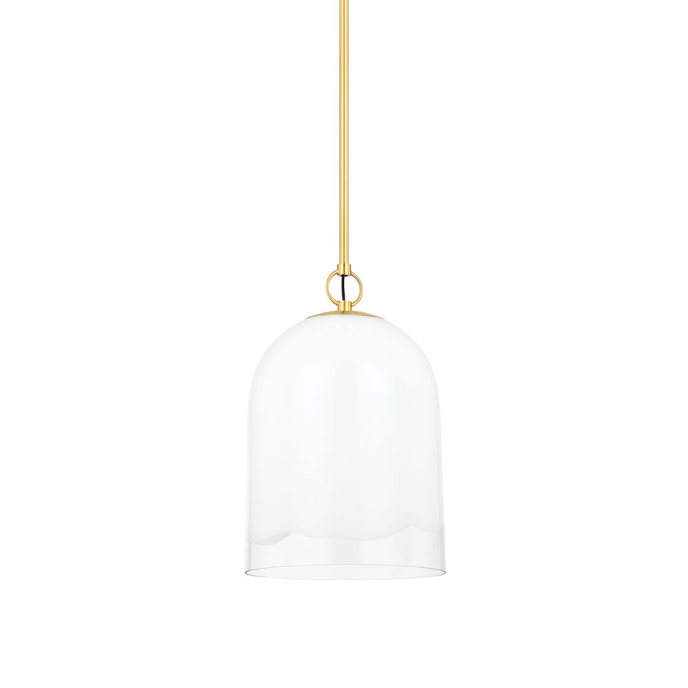 Mitzi by Hudson Valley H788701S-AGB 1 Light Pendant in Aged Brass