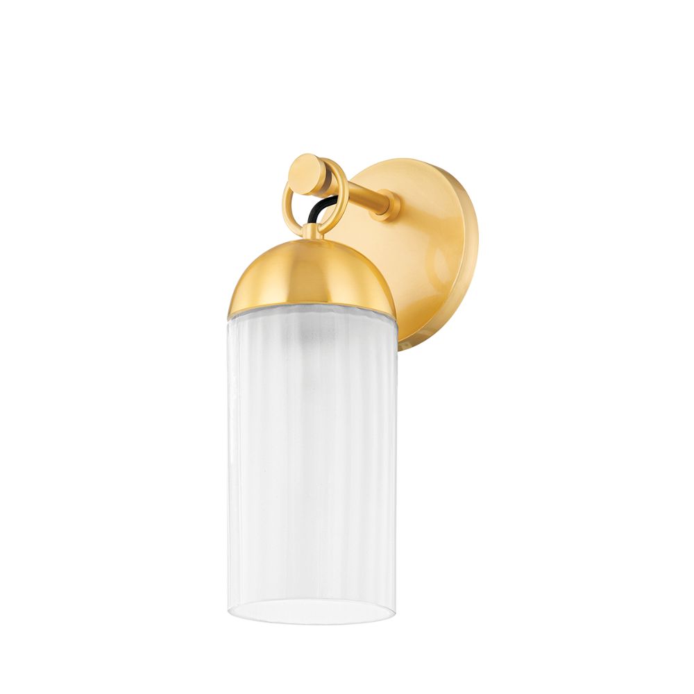 Mitzi by Hudson Valley H796101-AGB 1 Light Wall Sconce in Aged Brass