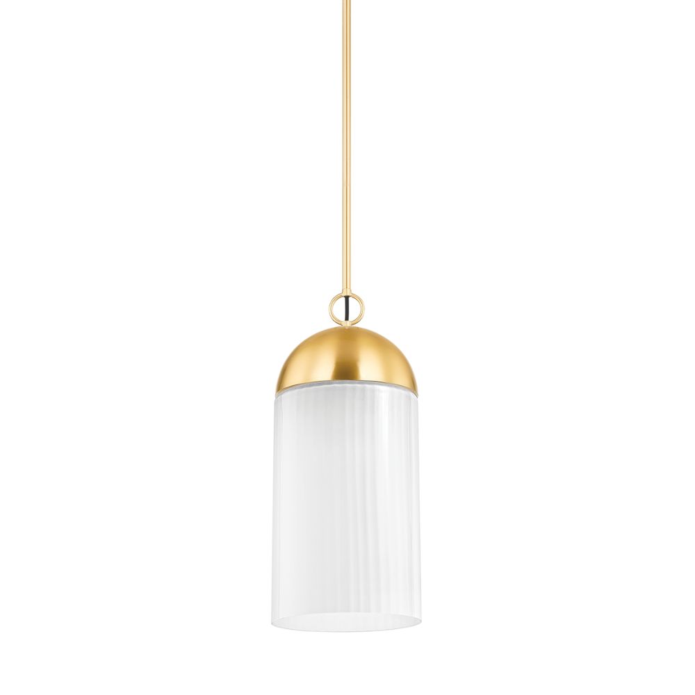 Mitzi by Hudson Valley H796701-AGB 1 Light Pendant in Aged Brass