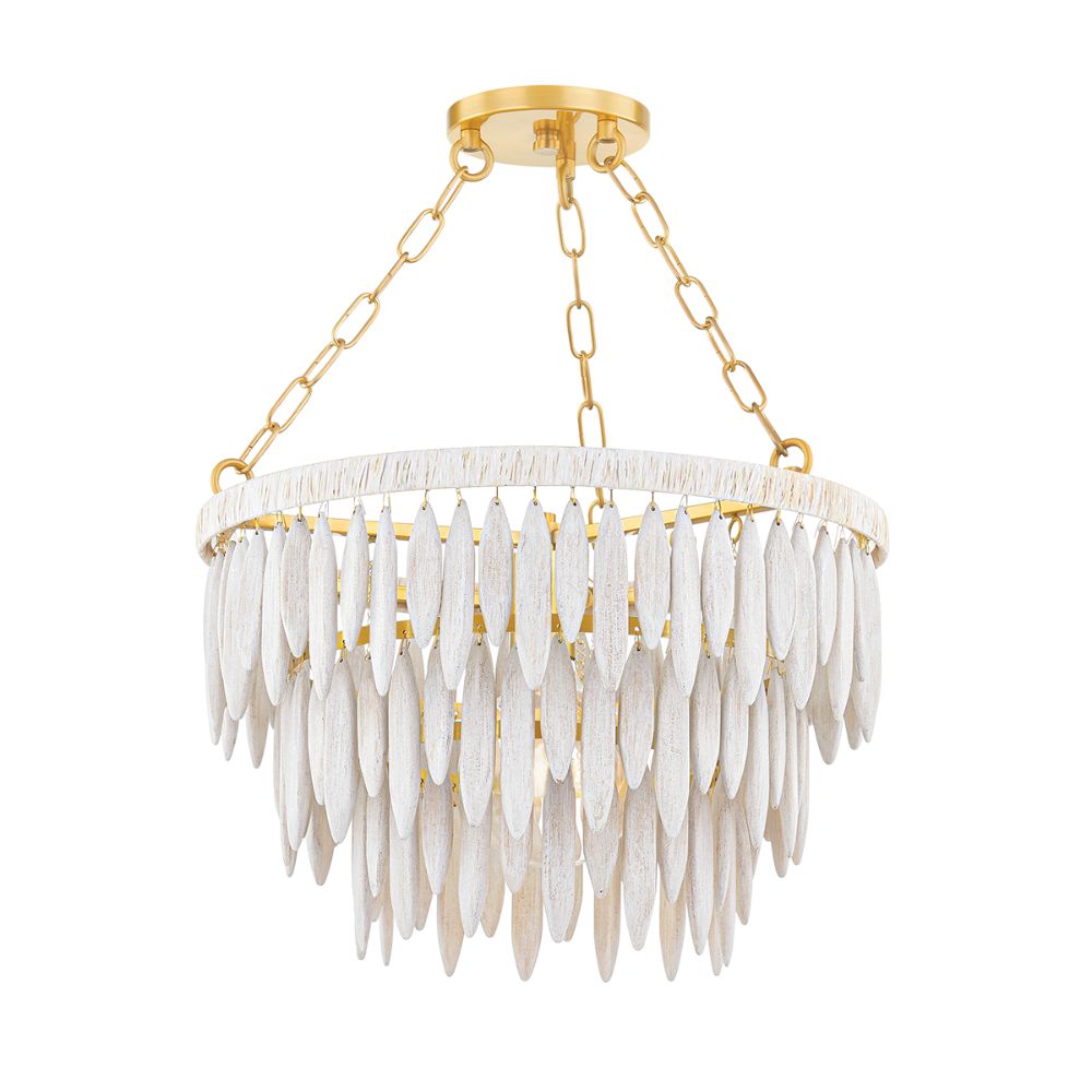 Mitzi by Hudson Valley H805701-AGB 1 Light Pendant in Aged Brass