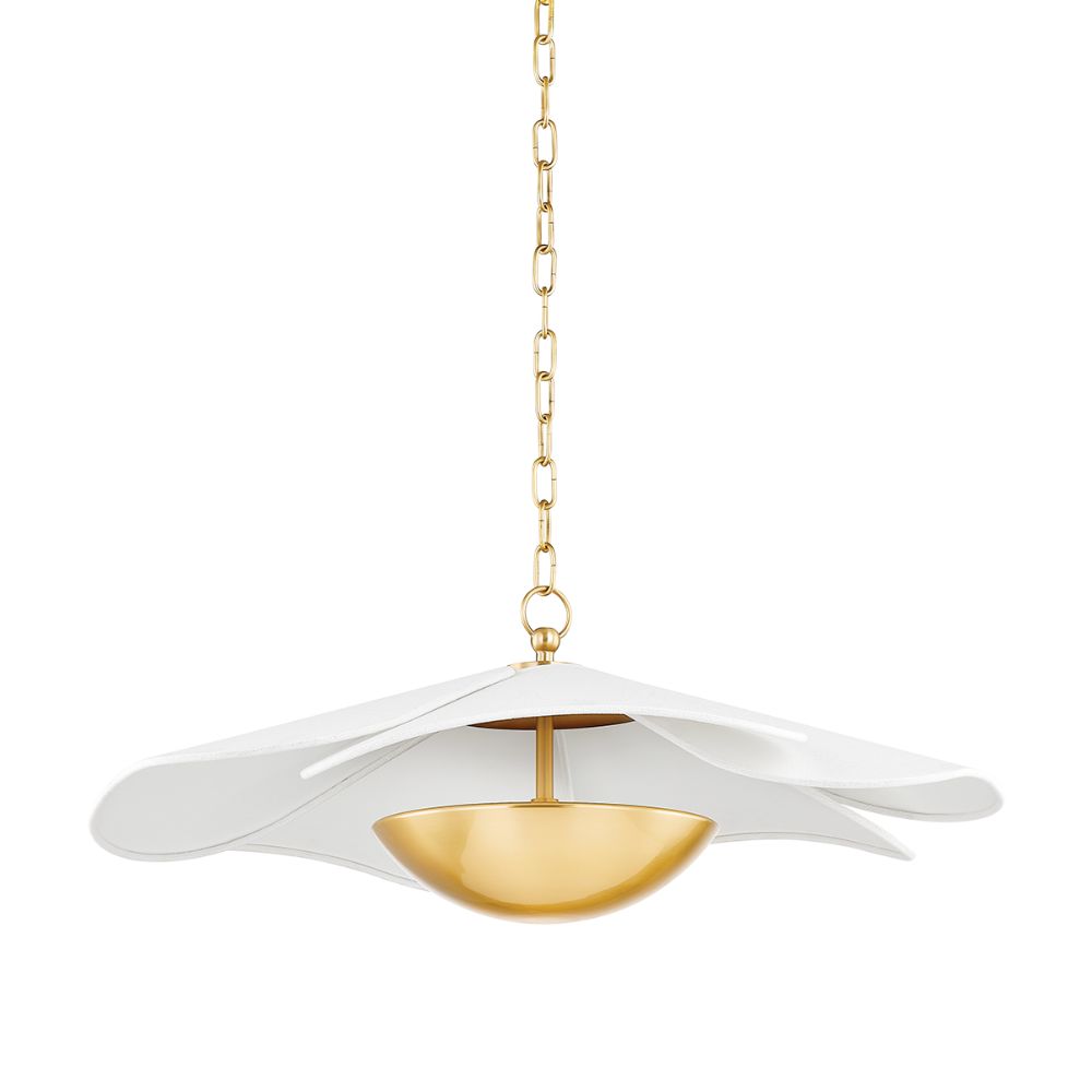 Mitzi by Hudson Valley H814701-AGB 1 Light Pendant in Aged Brass