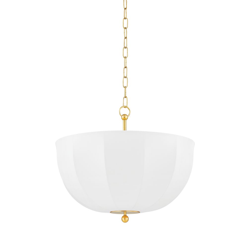Mitzi by Hudson Valley H816701-AGB 1 Light Pendant in Aged Brass