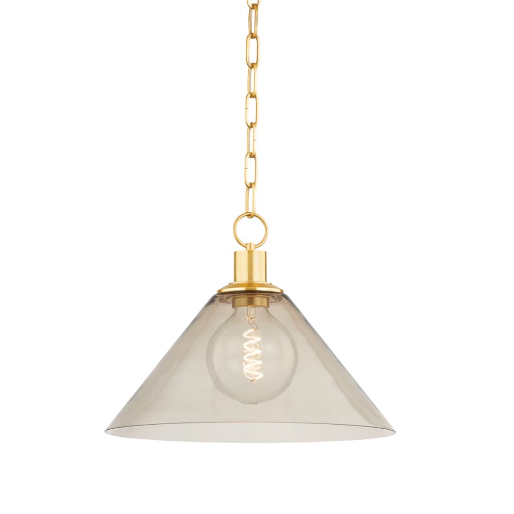 Mitzi by Hudson Valley H829701L-AGB Anniebee Pendant in Aged Brass