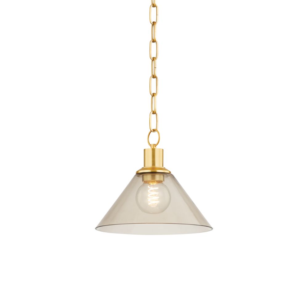 Mitzi by Hudson Valley H829701S-AGB Anniebee Pendant in Aged Brass