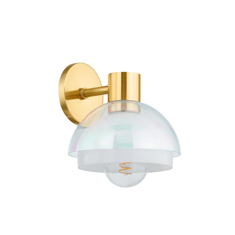 Mitzi by Hudson Valley H844101-AGB Modena Wall Sconce in Aged Brass