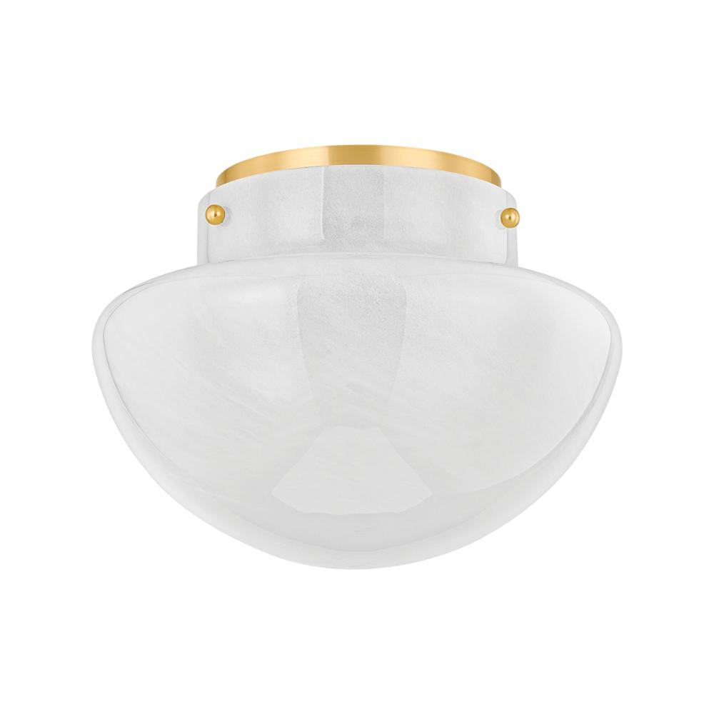 Mitzi by Hudson Valley H863501-AGB Lilou Flush Mount in Aged Brass