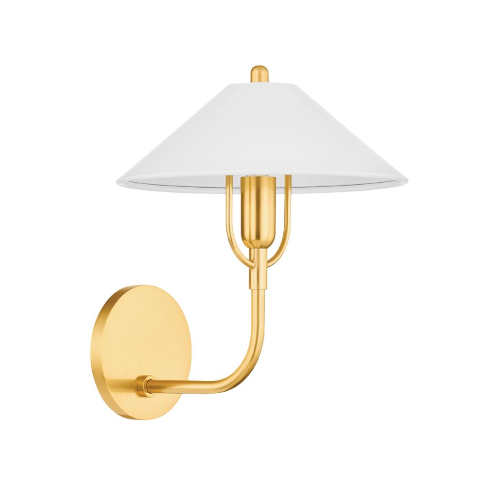 Mitzi by Hudson Valley H866101-AGB/SWH Mariel Wall Sconce in Aged Brass/soft White