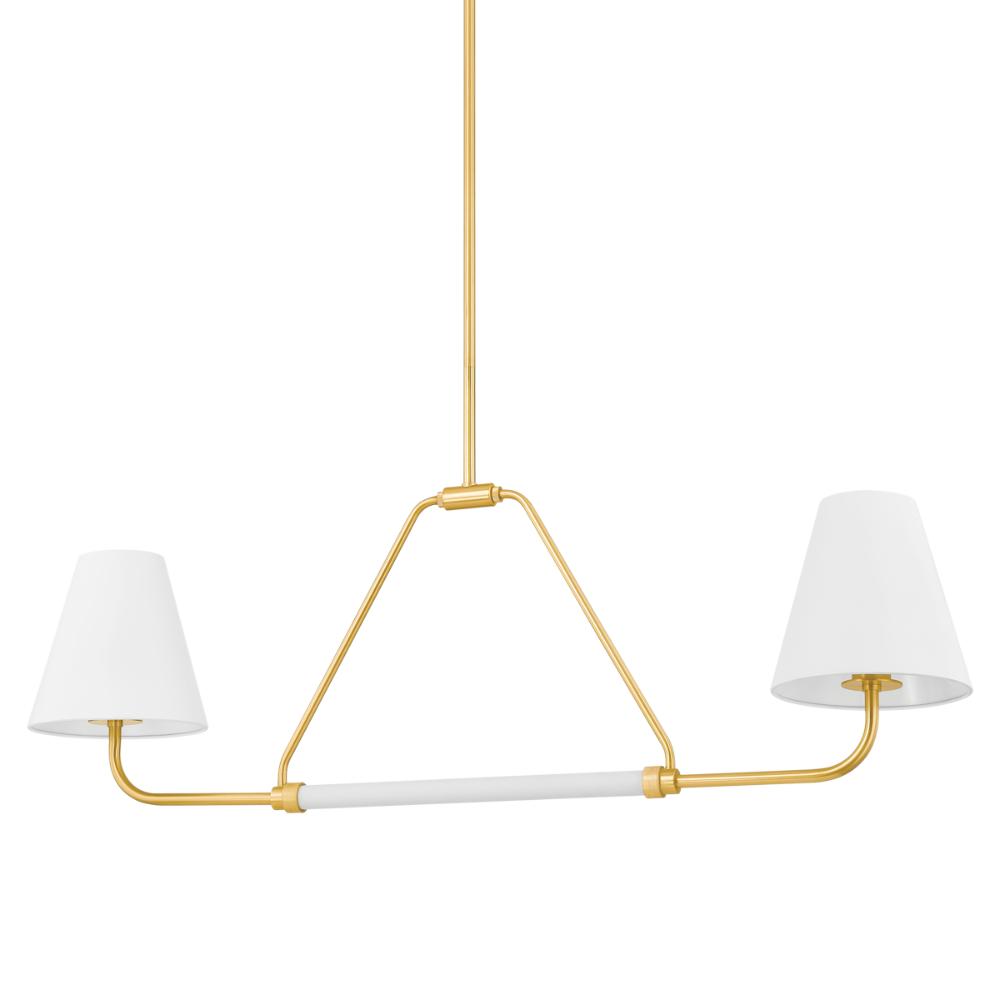 Mitzi by Hudson Valley H891902-AGB/SWH Georgann Linear in Aged Brass/soft White
